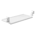 Ampio Vassoio Tastiera Estraibile e Regolabile con Morsetto – Adatto a Scrivanie fino a 3,8 cm di Spessore