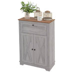 Credenza in stile rustico con ante, cassetto e ripiano regolabile