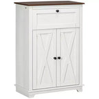 Credenza in stile rustico con ante, cassetto e ripiano regolabile