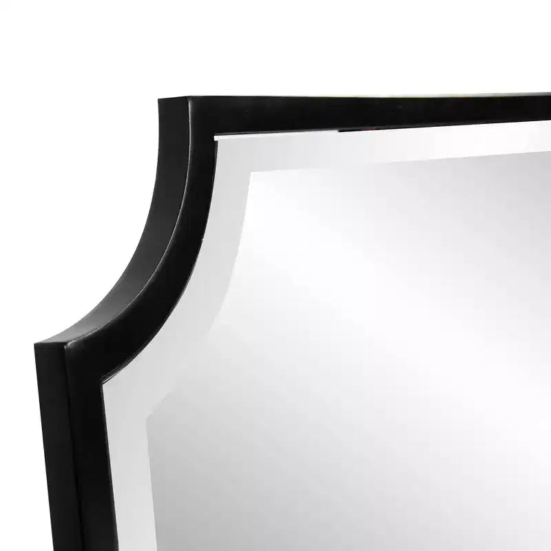 36x24 Inch Stainless Steel Framed Shield Wall Mirror