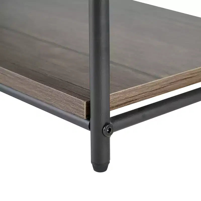 Small Freestanding Metal Frame Bookshelf for Small Spaces