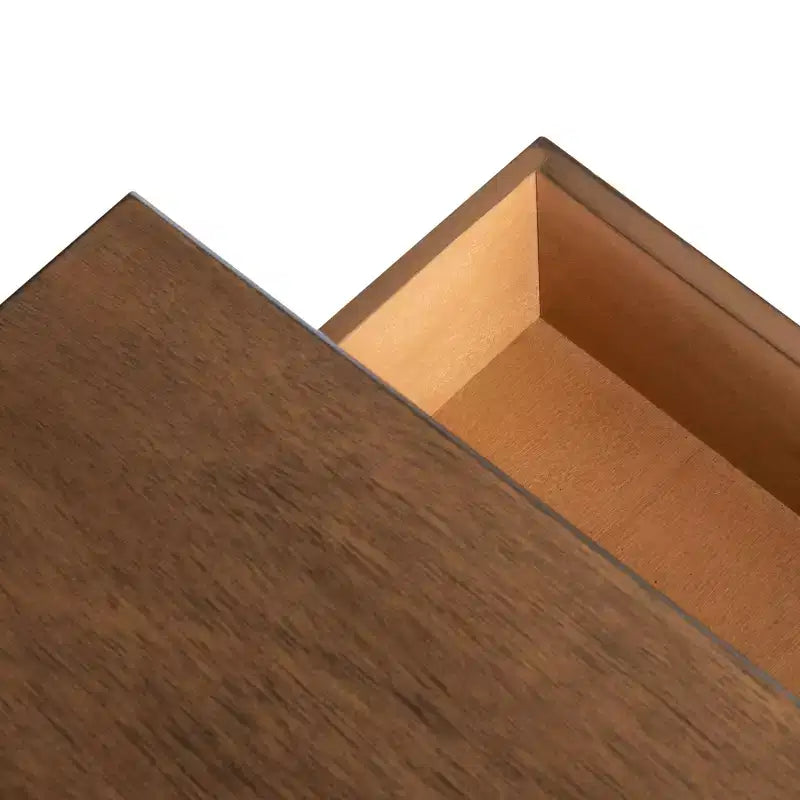 1-Drawer Classic Accent Side Table – Turned Legs & Carved Wood Detail