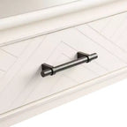 Tavolino d'appoggio classico con 1 cassetto - Gambe tornite e dettagli in legno intagliato