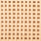 Comodino a 2 cassetti in rattan – Stile costiero di metà secolo