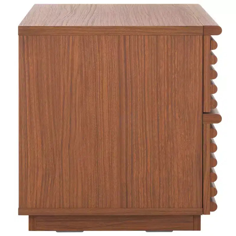 2-Drawer Elegant Nightstand – Clean-Lined Modern Bedroom Design