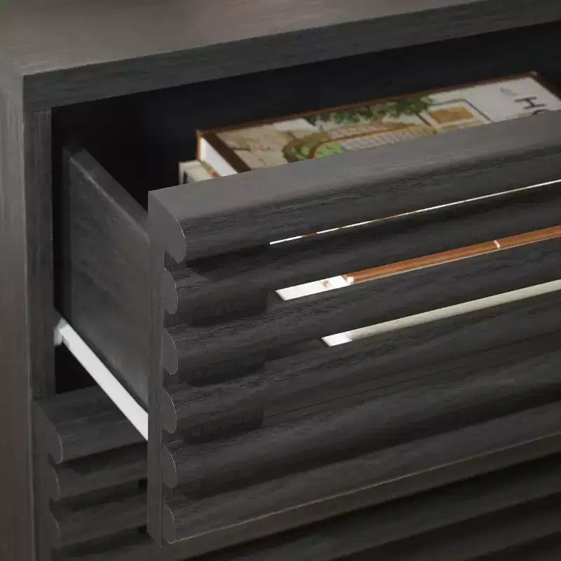 2-Drawer Elegant Nightstand – Clean-Lined Modern Bedroom Design