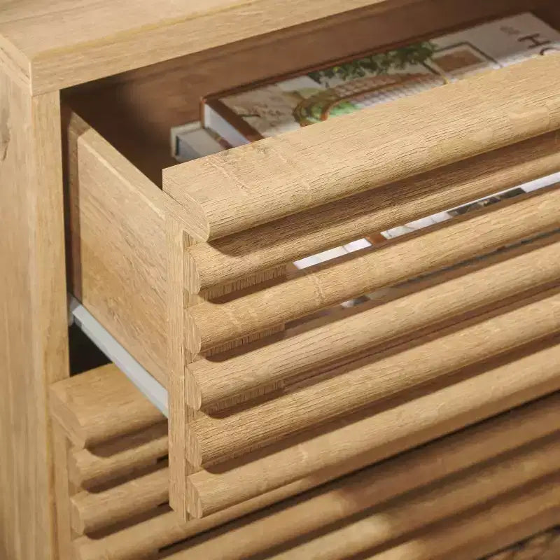 2-Drawer Elegant Nightstand – Clean-Lined Modern Bedroom Design