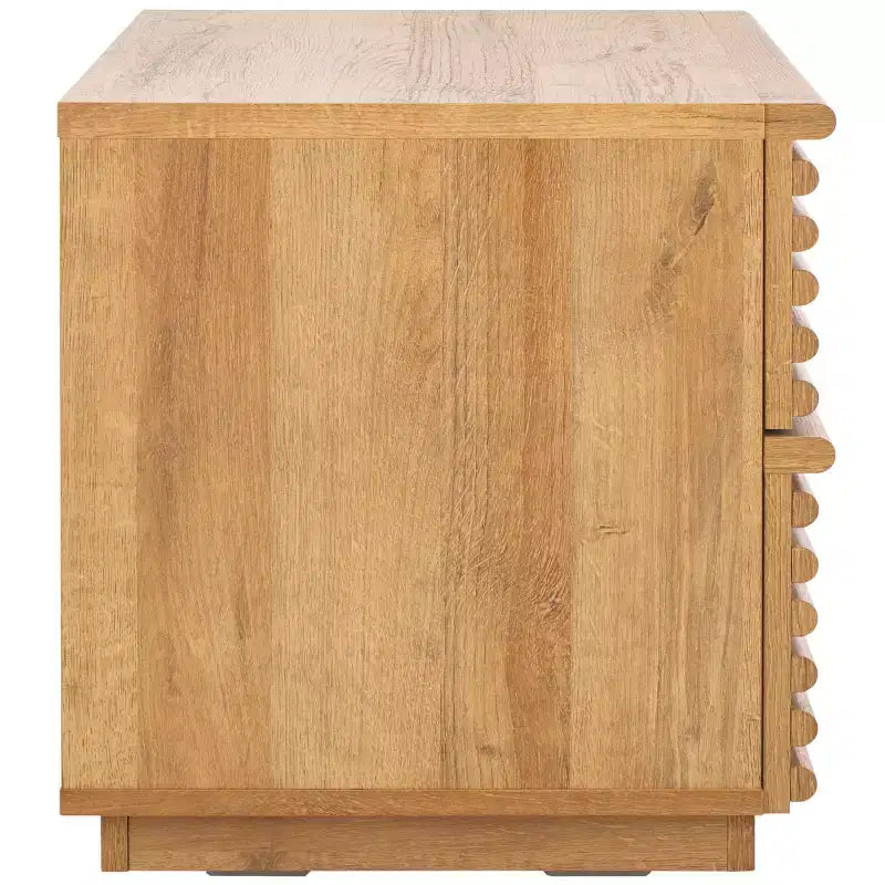 2-Drawer Elegant Nightstand – Clean-Lined Modern Bedroom Design