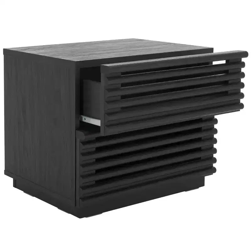 2-Drawer Elegant Nightstand – Clean-Lined Modern Bedroom Design