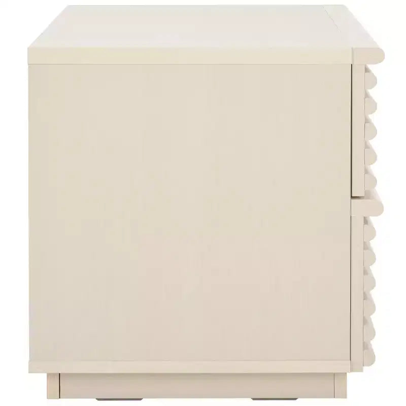 2-Drawer Elegant Nightstand – Clean-Lined Modern Bedroom Design