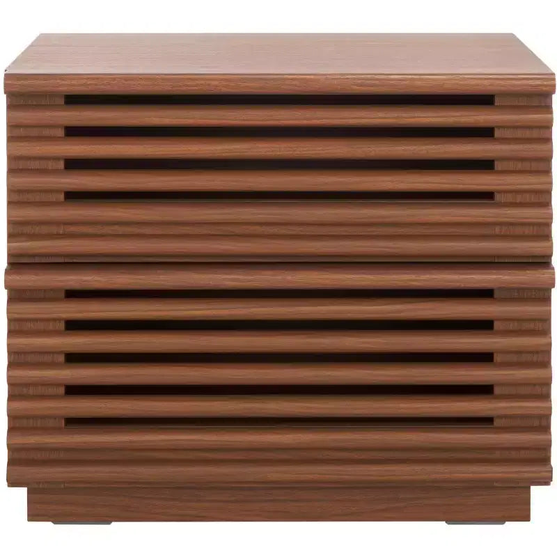 2-Drawer Elegant Nightstand – Clean-Lined Modern Bedroom Design