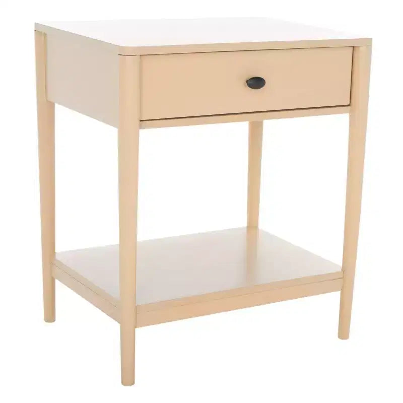 1-Drawer Whitewash Nightstand – Classic Timeless Bedroom Style