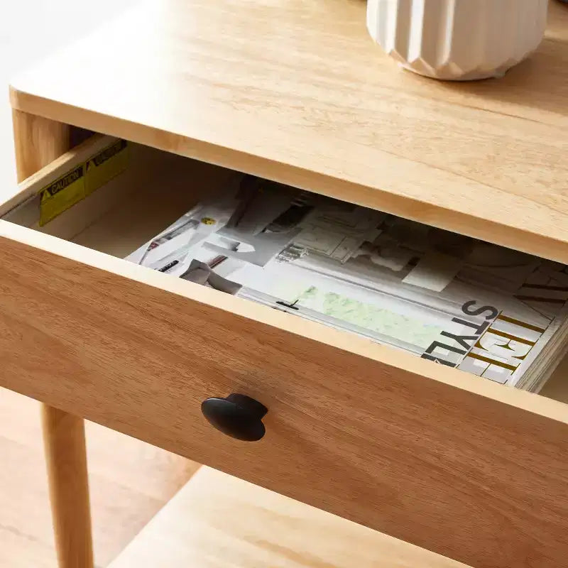 1-Drawer Whitewash Nightstand – Classic Timeless Bedroom Style