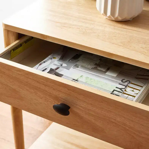1-Drawer Whitewash Nightstand – Classic Timeless Bedroom Style