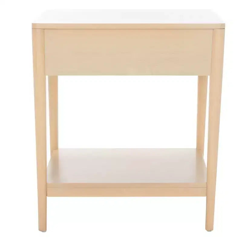 1-Drawer Whitewash Nightstand – Classic Timeless Bedroom Style