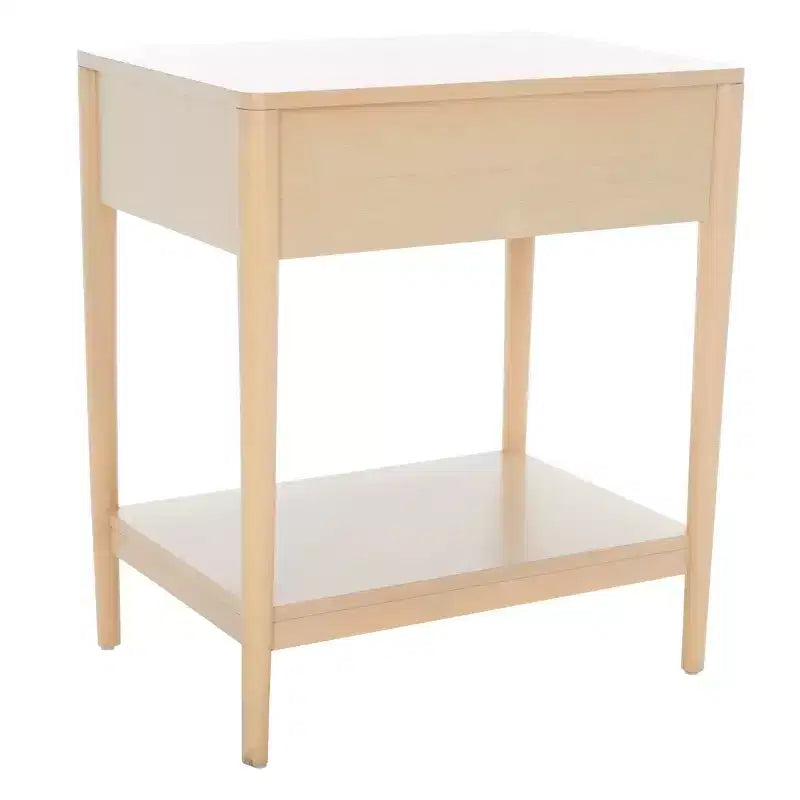 1-Drawer Whitewash Nightstand – Classic Timeless Bedroom Style