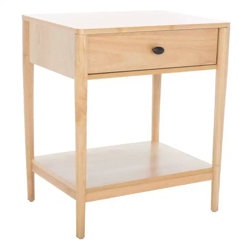 1-Drawer Whitewash Nightstand – Classic Timeless Bedroom Style