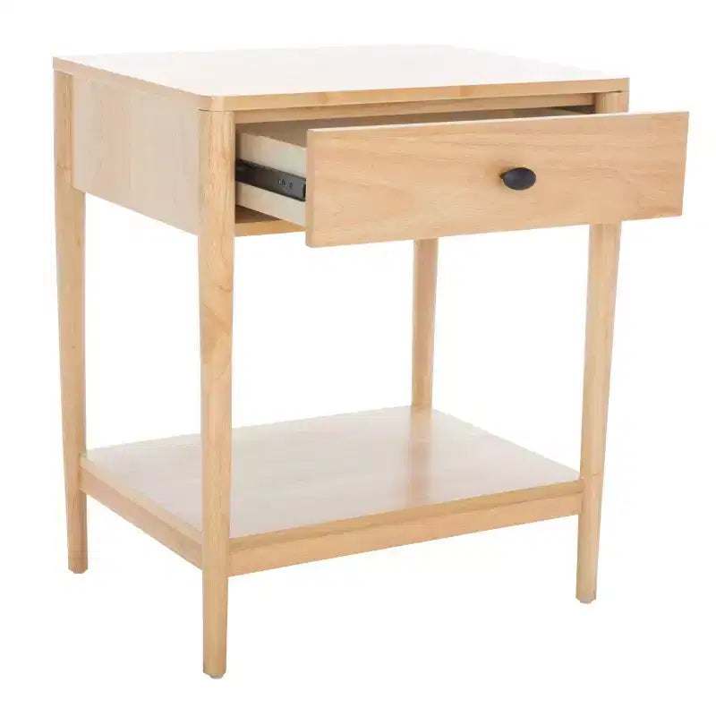 1-Drawer Whitewash Nightstand – Classic Timeless Bedroom Style