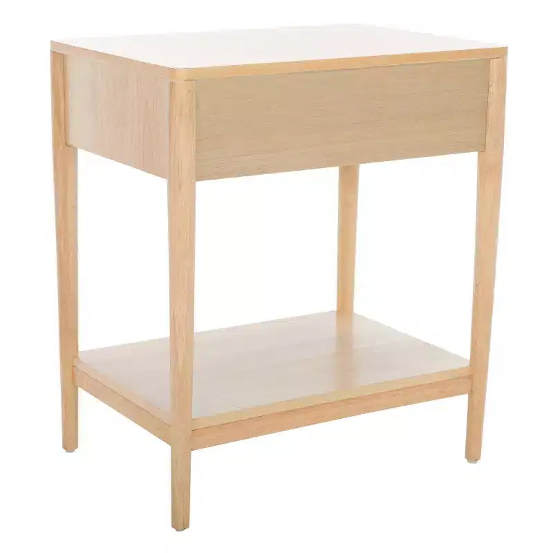 1-Drawer Whitewash Nightstand – Classic Timeless Bedroom Style