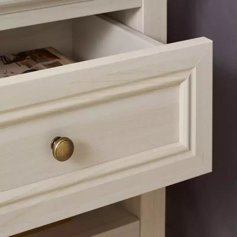 1-Drawer 1-Shelf Nightstand – Warm Wood Grain Finish, Timeless Elegance