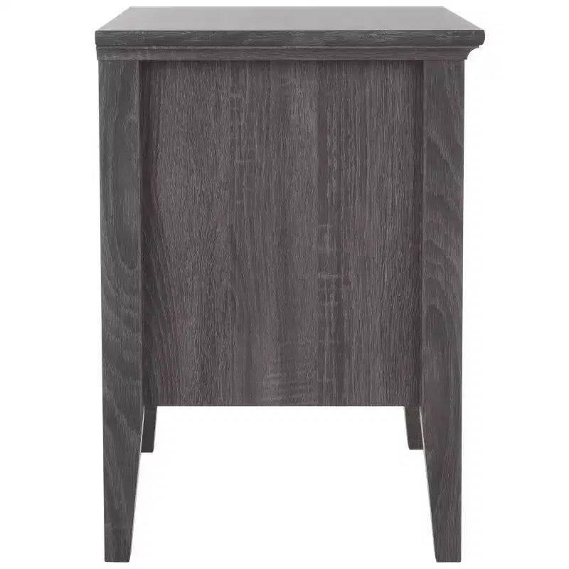 1-Drawer 1-Shelf Nightstand – Warm Wood Grain Finish, Timeless Elegance