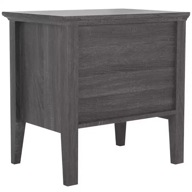 1-Drawer 1-Shelf Nightstand – Warm Wood Grain Finish, Timeless Elegance