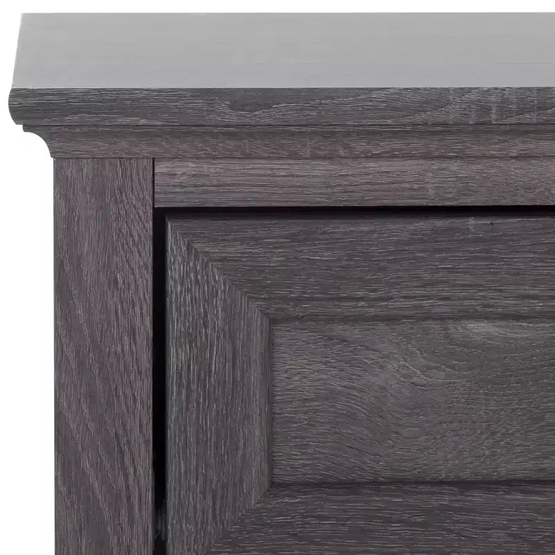 1-Drawer 1-Shelf Nightstand – Warm Wood Grain Finish, Timeless Elegance