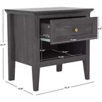 Comodino a 1 cassetto e 1 ripiano – Finitura calda effetto legno, Eleganza intramontabile