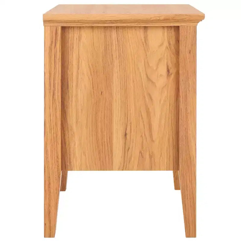1-Drawer 1-Shelf Nightstand – Warm Wood Grain Finish, Timeless Elegance