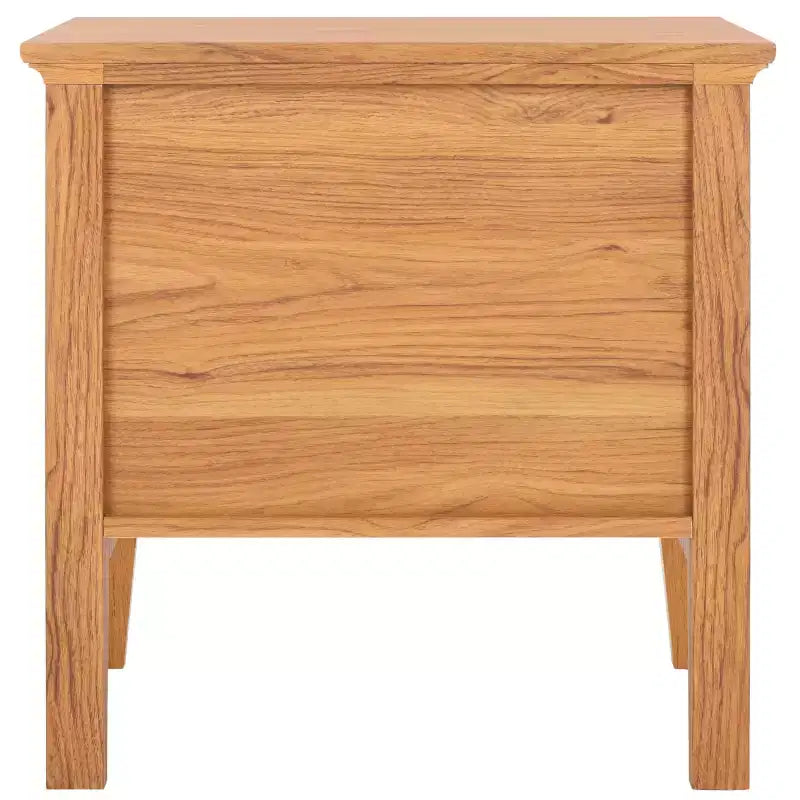 1-Drawer 1-Shelf Nightstand – Warm Wood Grain Finish, Timeless Elegance