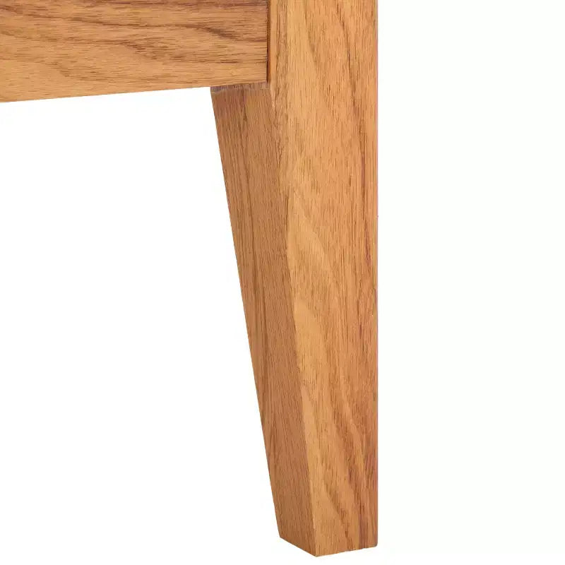 1-Drawer 1-Shelf Nightstand – Warm Wood Grain Finish, Timeless Elegance