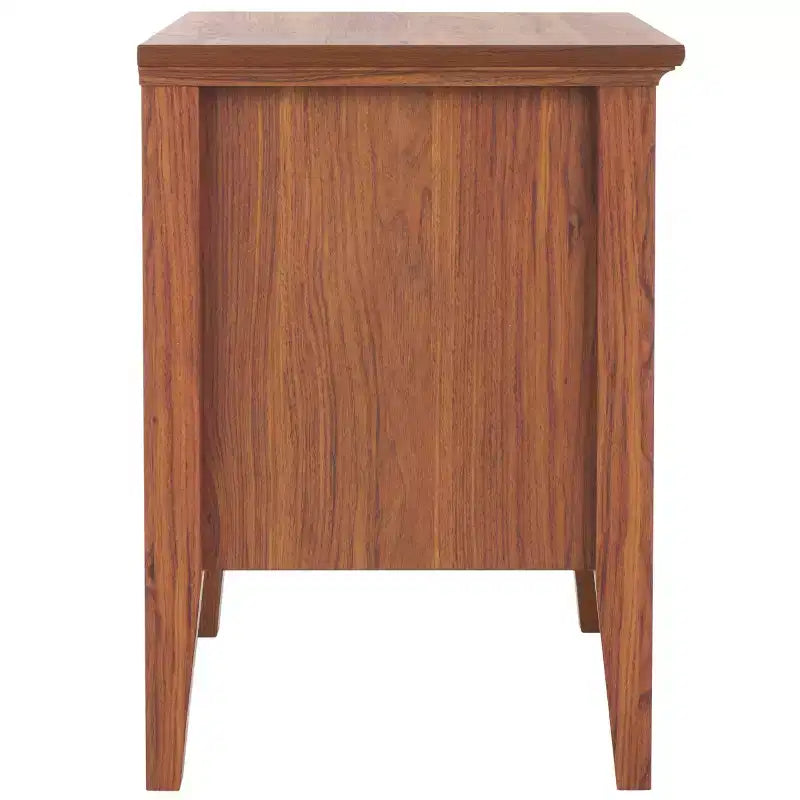 1-Drawer 1-Shelf Nightstand – Warm Wood Grain Finish, Timeless Elegance