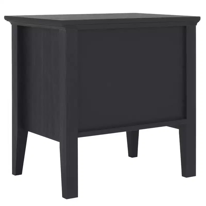 1-Drawer 1-Shelf Nightstand – Warm Wood Grain Finish, Timeless Elegance