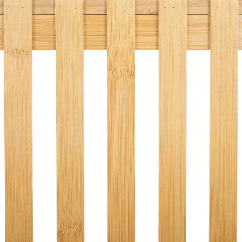 4-Tier Bamboo Ladder Bookshelf – Natural Finish, Open Back