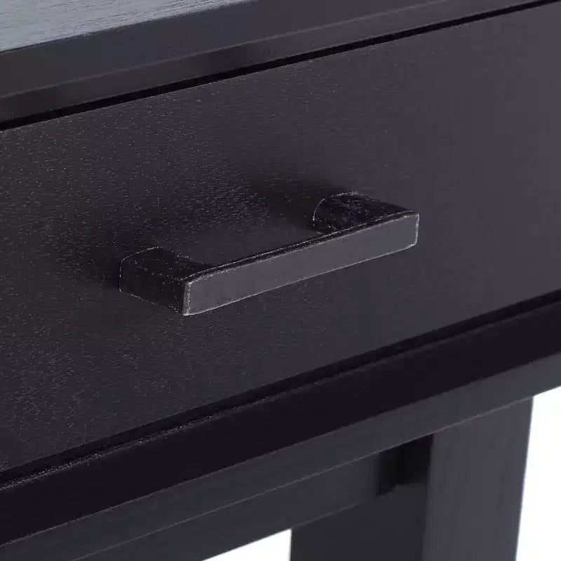 3-Drawer Wood Writing Desk – Brown Finish with Zinc Alloy Handles