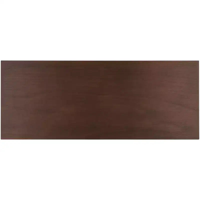 3-Drawer Wood Writing Desk – Brown Finish with Zinc Alloy Handles