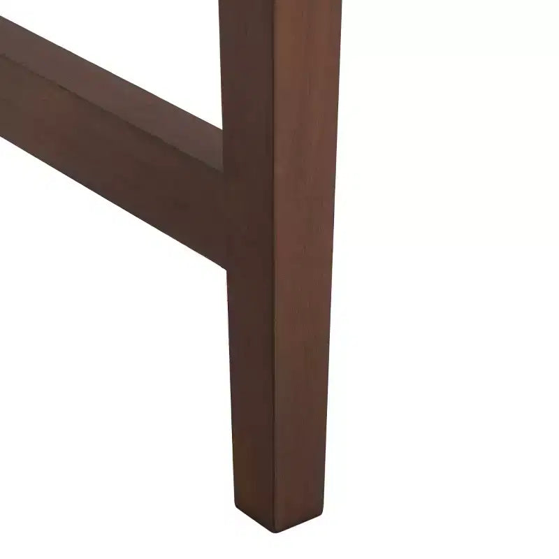 3-Drawer Wood Writing Desk – Brown Finish with Zinc Alloy Handles