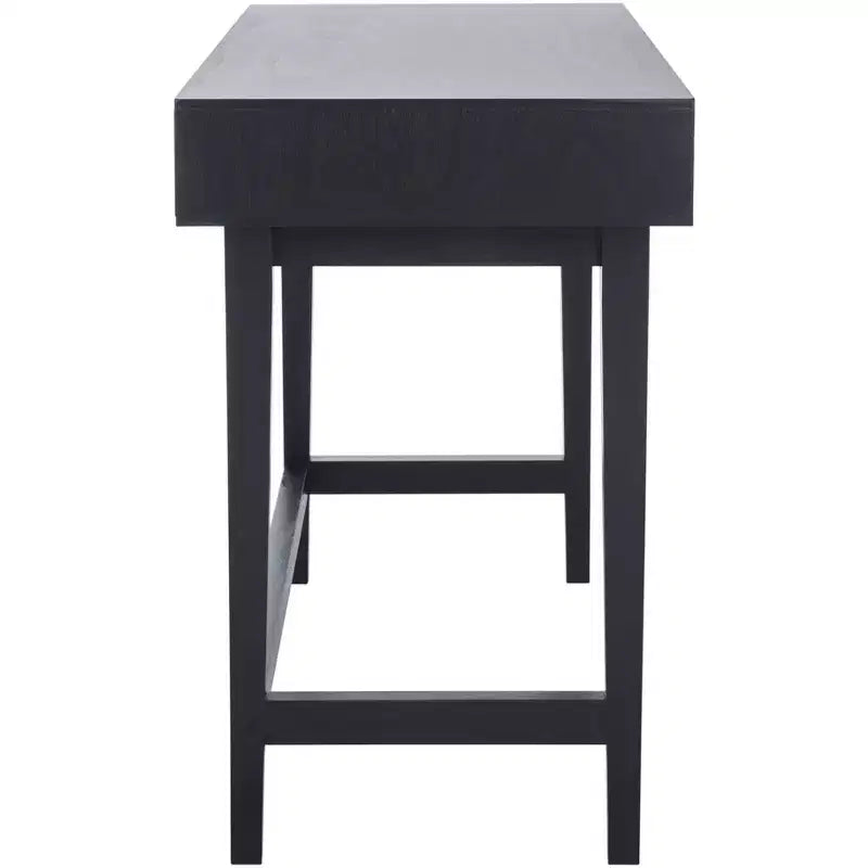 3-Drawer Wood Writing Desk – Brown Finish with Zinc Alloy Handles