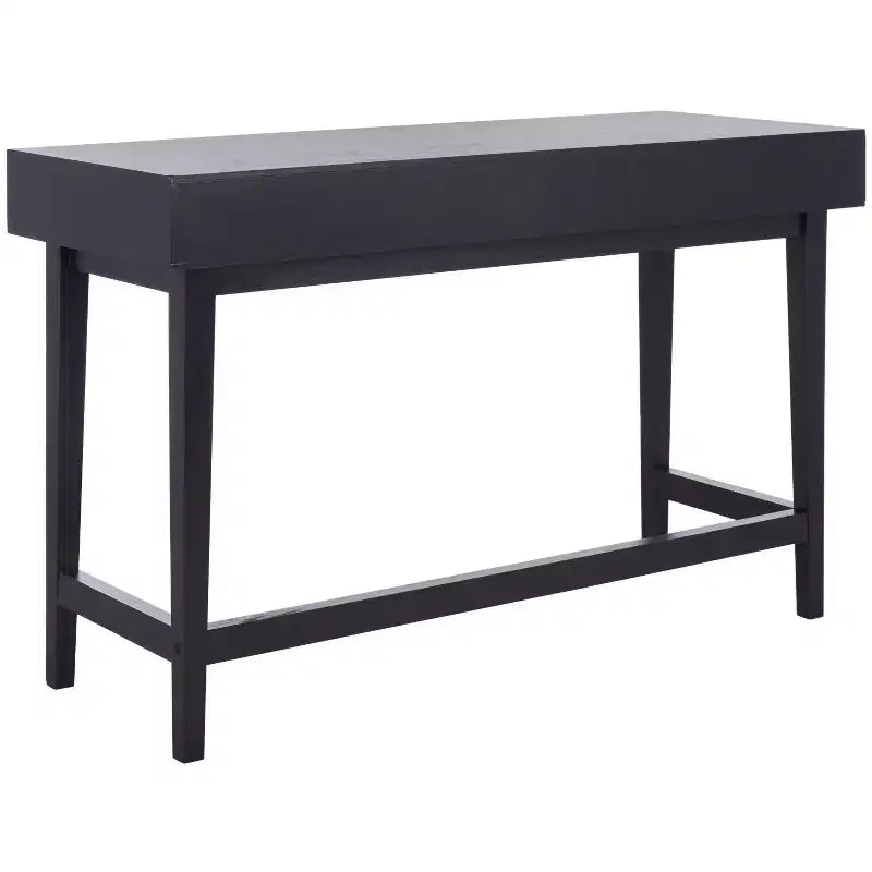 3-Drawer Wood Writing Desk – Brown Finish with Zinc Alloy Handles